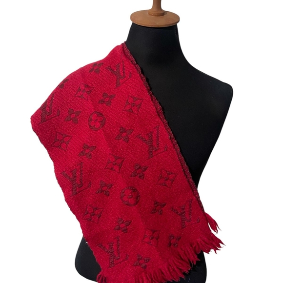Louis Vuitton Red Scarf - Picture 1 of 4